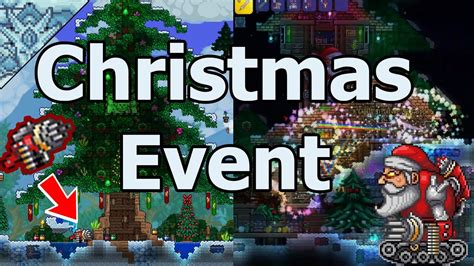 Unique items and characters become available during the event, which occurs throughout the month of April, based on your device's date setting. . Terraria christmas event